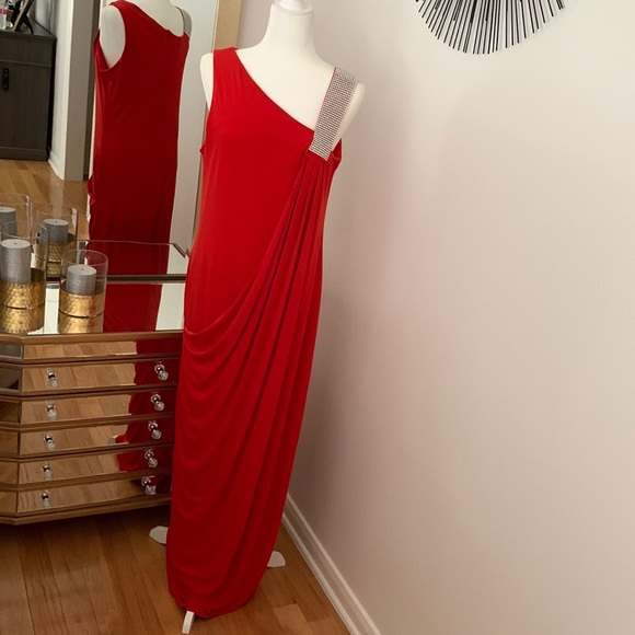 Long dress size 12 Beautiful stretchy comfortable material breathable material - Picture 4 of 5